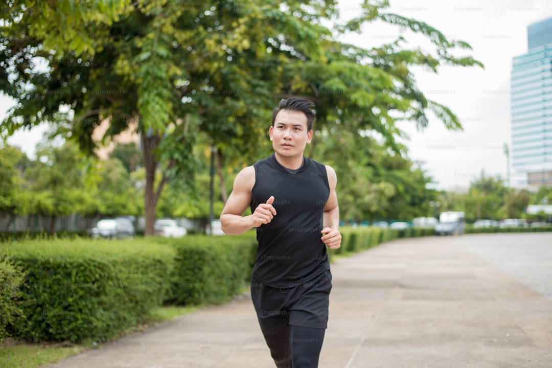Easy recovery run jogging outdoor athlete