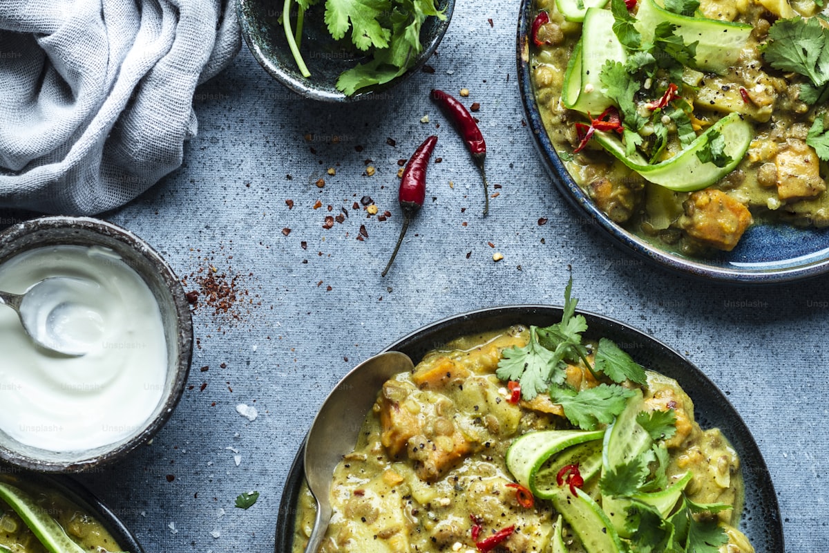 High-Carb Sweet Potato and Chickpea Curry